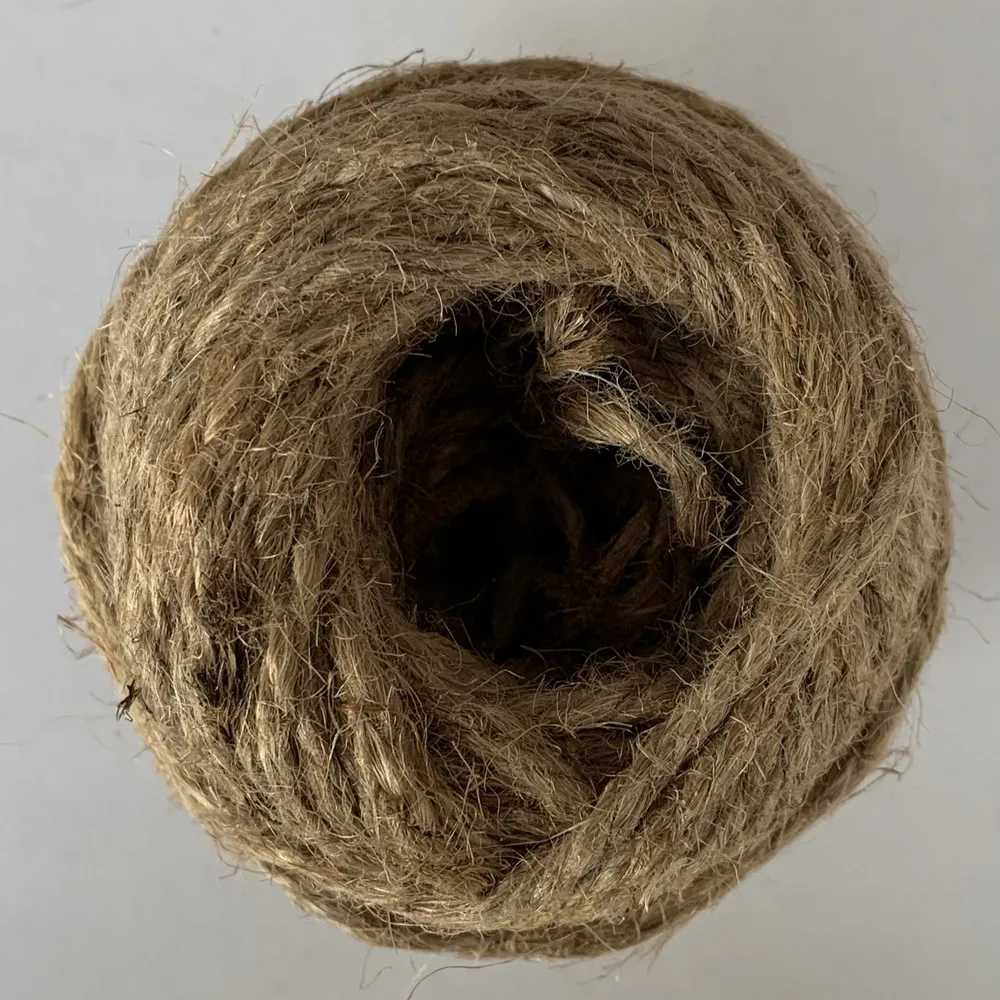 Durable 4mm 4-Ply Natural Jute Twine 45m Gardening and Packaging Ropes for Decorations
