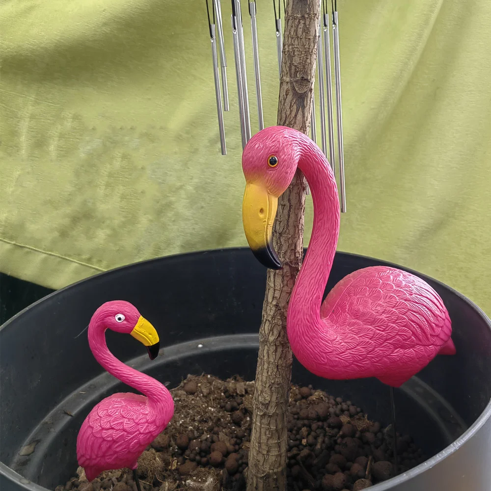 Multi Type Realistic Large Pink and Red Flamingo Garden Decoration Lawn Figurine Yard Grassland Party Art Ornament Home Craft