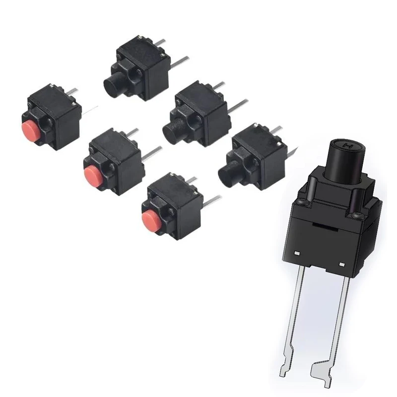 Tact mouse switch 6*6/8*8 middle DIP 2 pin waterproof touch mini switch Pressure Control Switch