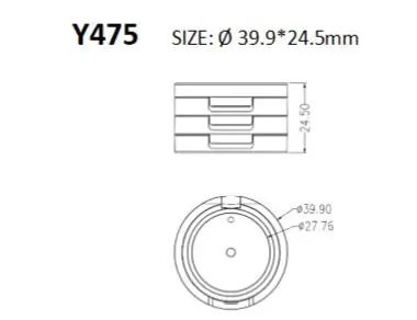 Many layers blush case for plastic foundation palette case packaging D40mm