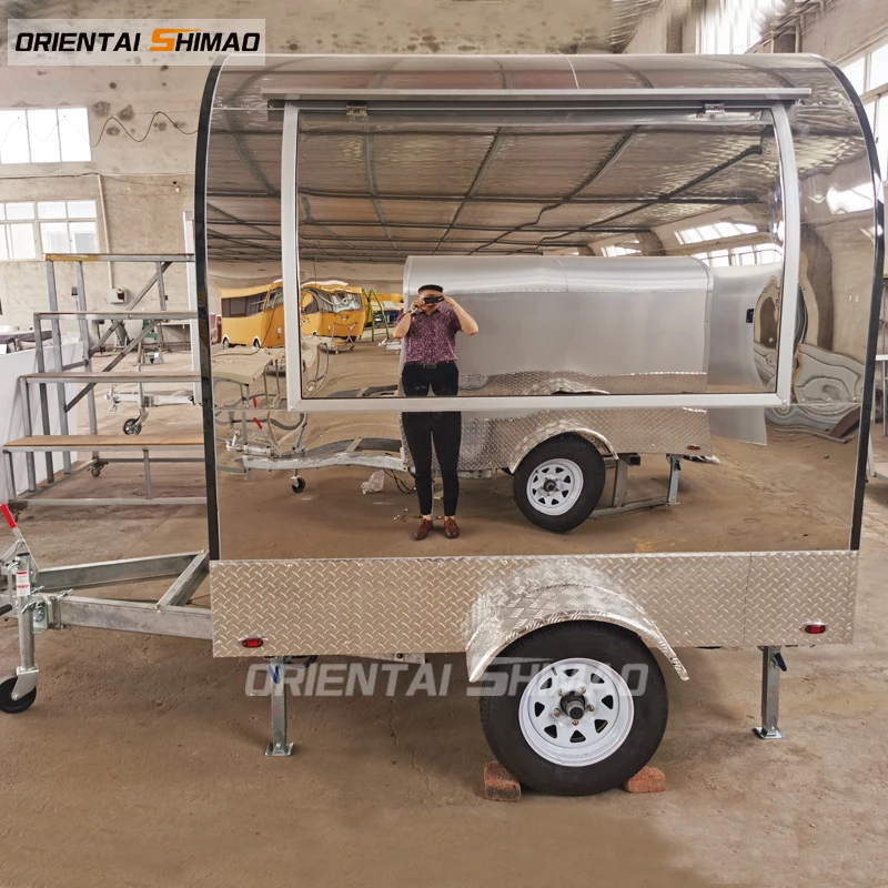 Oriental shimao kebab coffee vendor towing supplies support mobile electric rickshaw small food cart