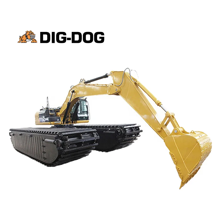 Swamp Excavator Mud Dredger amphibious pontoon for sale