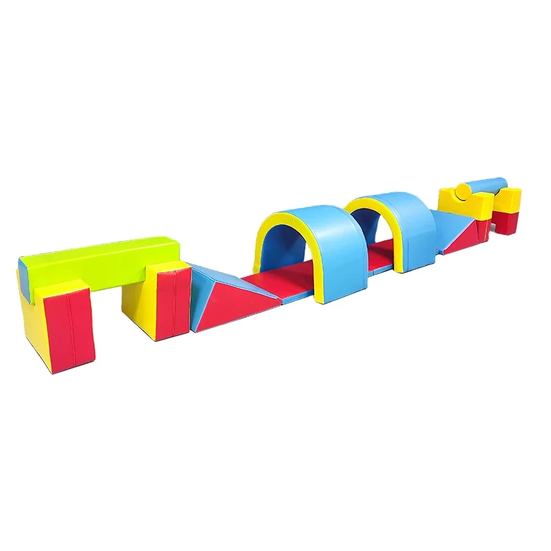 Soft Foam Climber Set Activity Tunnel Toddler Play Equipment Indoor For Kindergarten