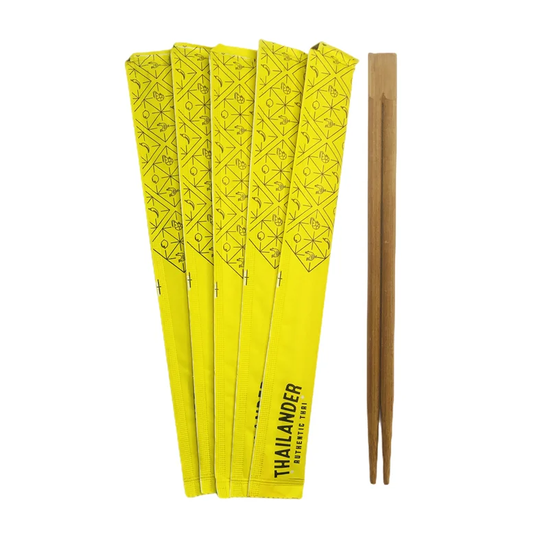 New Style High Quality China  Twin Disposable Bamboo Chopstick Printing