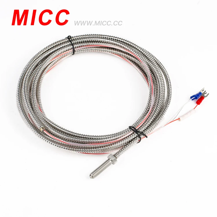MICC M6 винтовой зонд типа K термопара с 2 м кабелем промышленного датчика