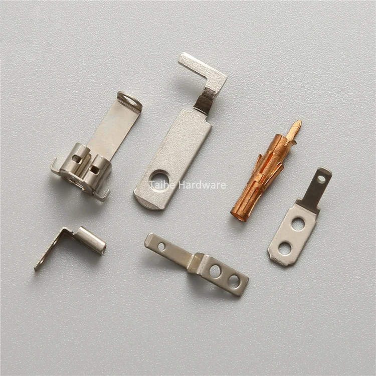 OEM Copper Silver Stainless Steel Spring Chrome Plating Contact Terminal Lugs
