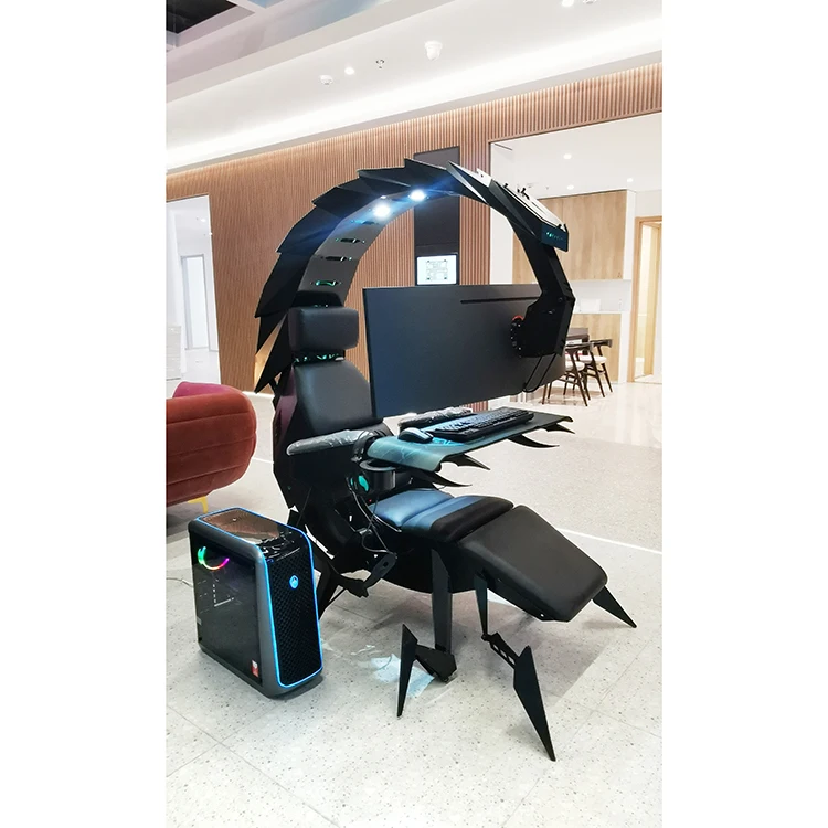 Hot Luxury Home Office Furniture Zero Gravity Wholesale Computer Cluvens Gaming Chair scorpion chair for 3 or 5 monitors