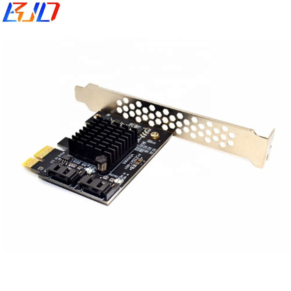 PCI Express SATA 3,0 контроллер карты, 2-портовый PCIe SATA III 6 ГБ/сек. адаптер постоянного тока в переменный конвертер