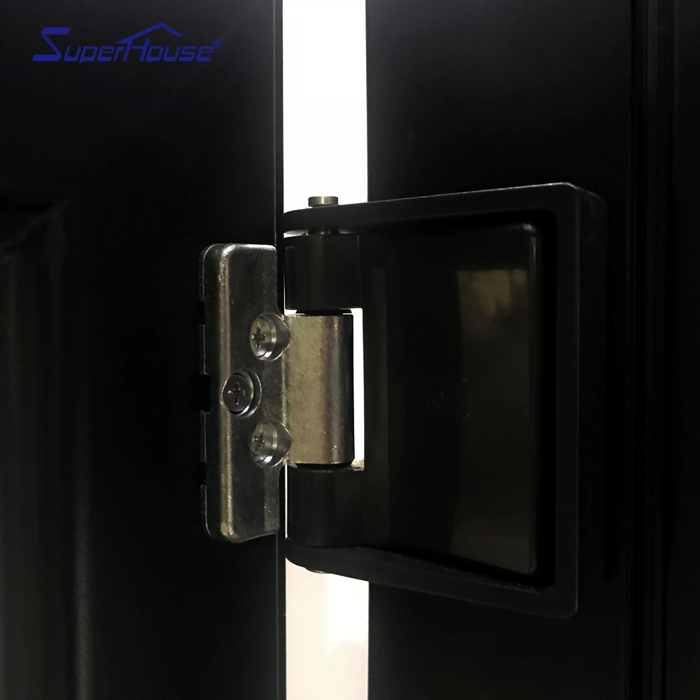 Дешевое закаленное стекло Горизонтальное складное окно патио алюминиевое двойное