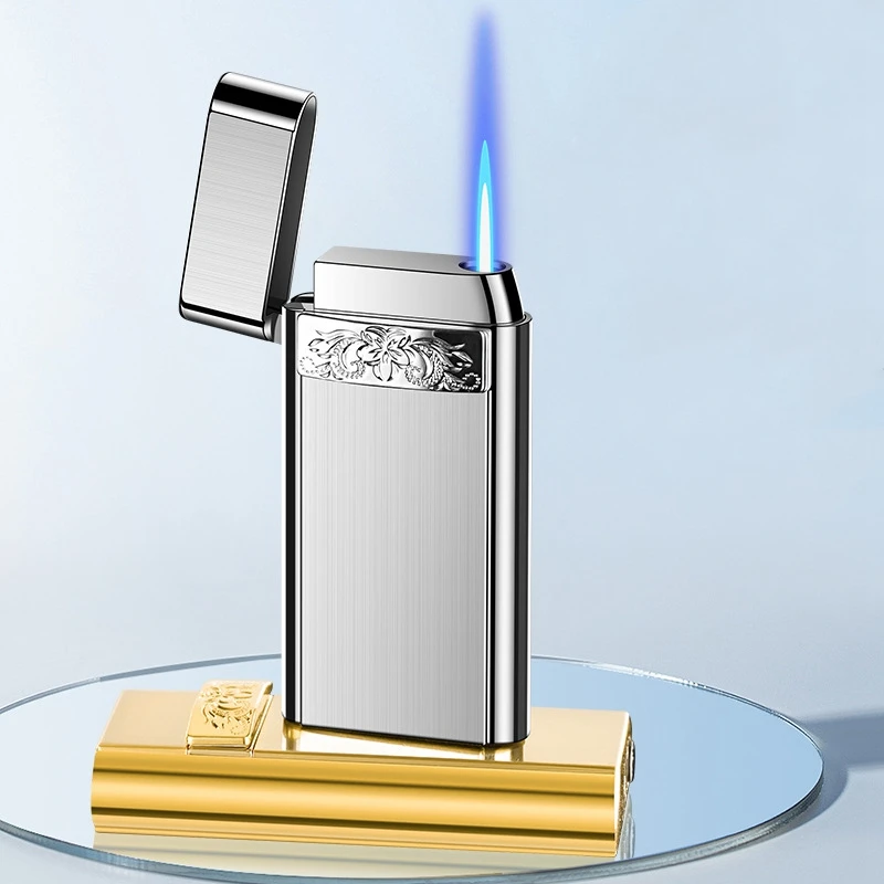 Modern Ultra-Thin Butane Lighter - Durable Metal Body, Perfect for Gifting and Bulk Orders