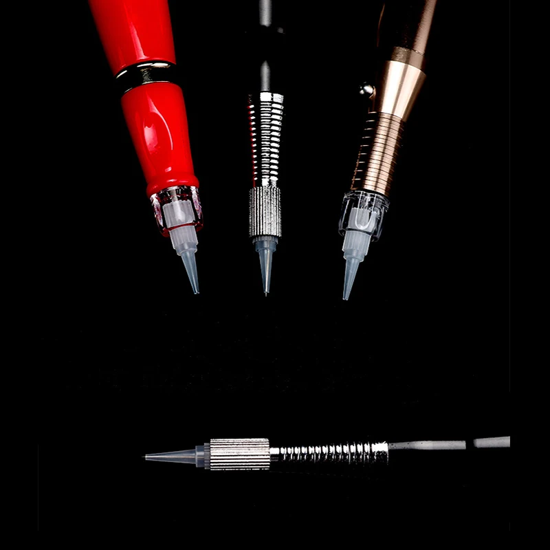 500 PCS Traditional Caps 1R/3R/5R/5F/7F Tattoo Needles Plastic Machine Permanent Makeup Tips Disposable Eyebrow Nadelkappe