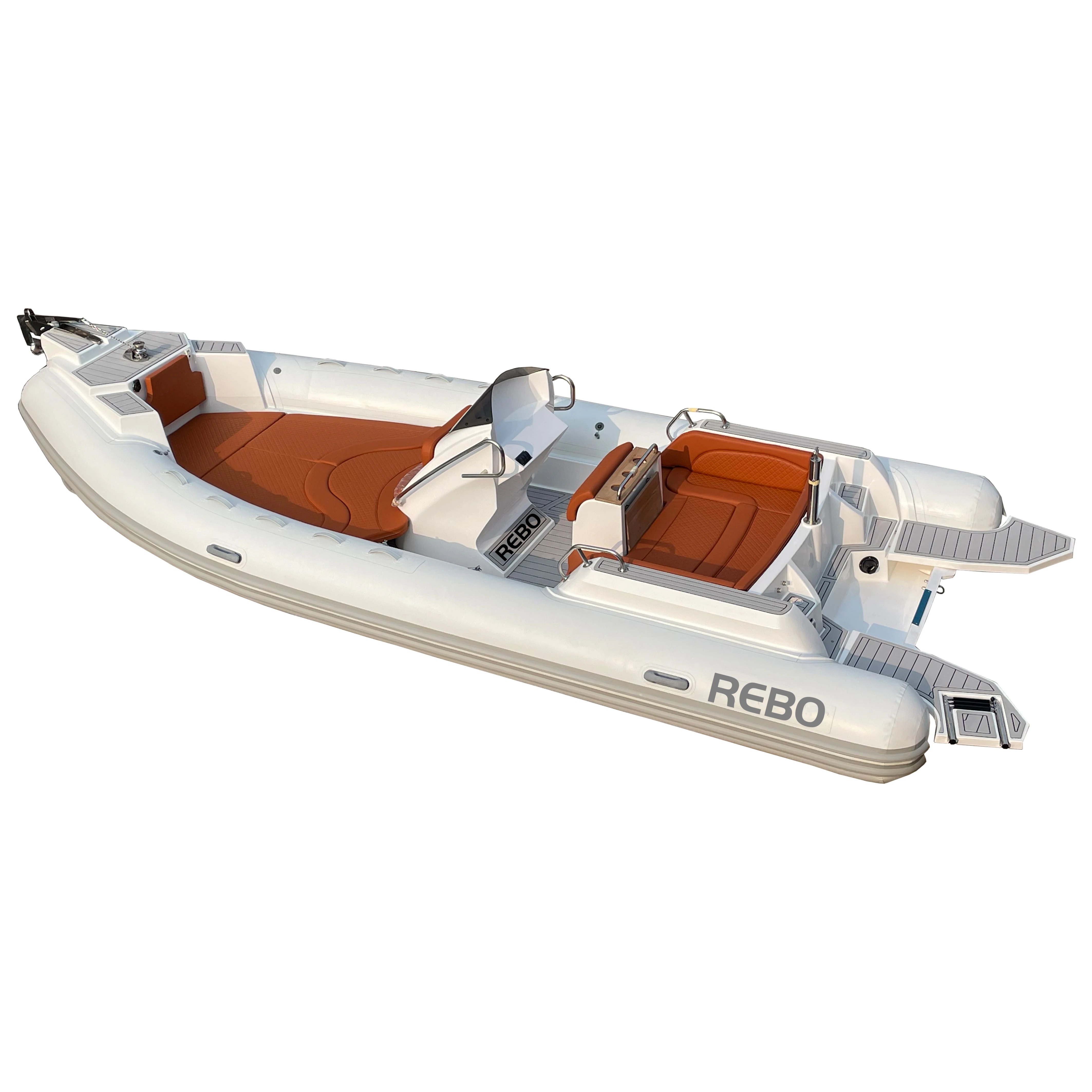 Luxury Patrol 22ft RIB 680 Fiberglass Inflatable RIB Boat ORCA Hypalon Boat