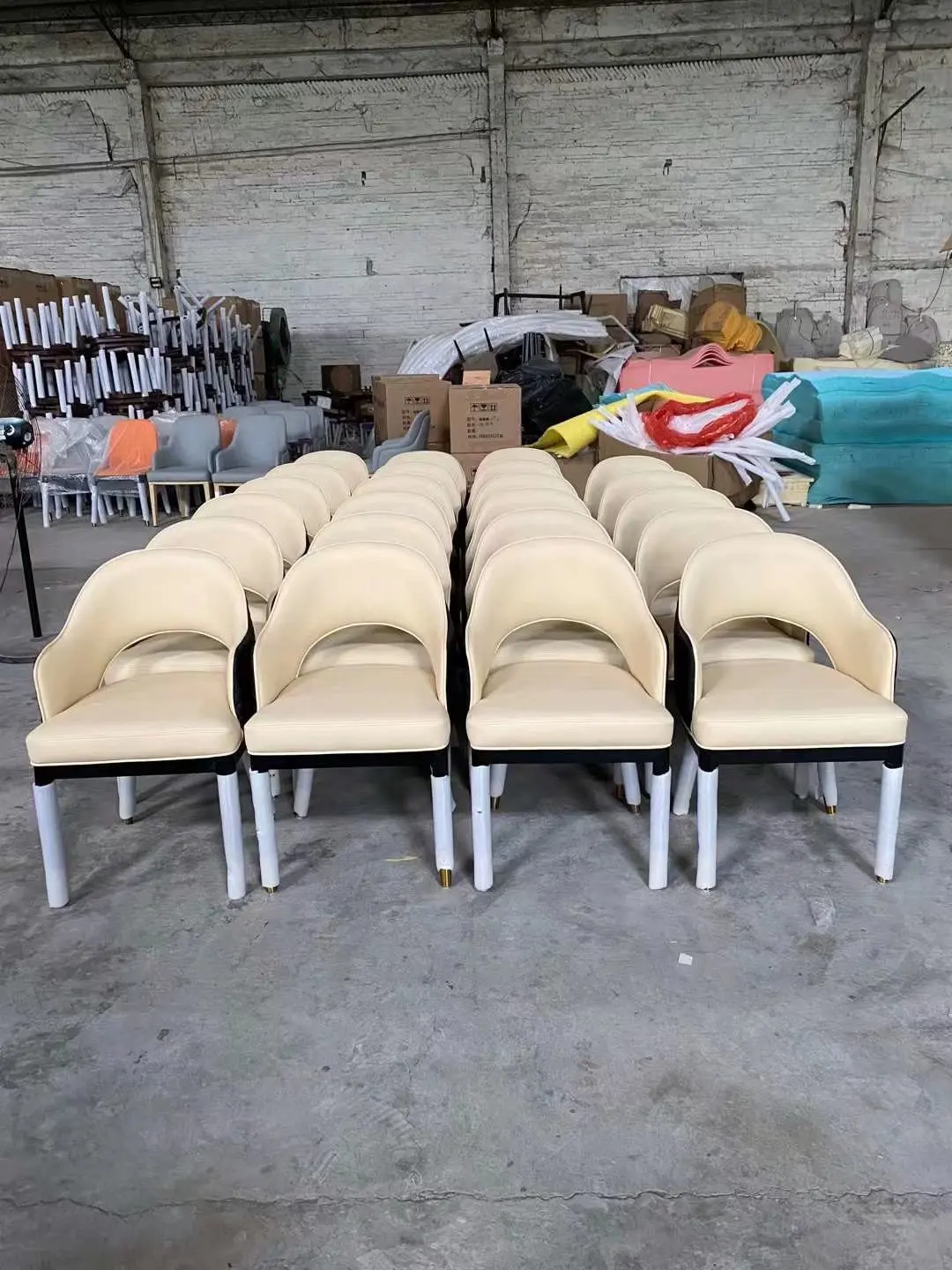 Hotel Luxury room Conference Chairs Restaurant Commercial Upholstered Leather Chairs