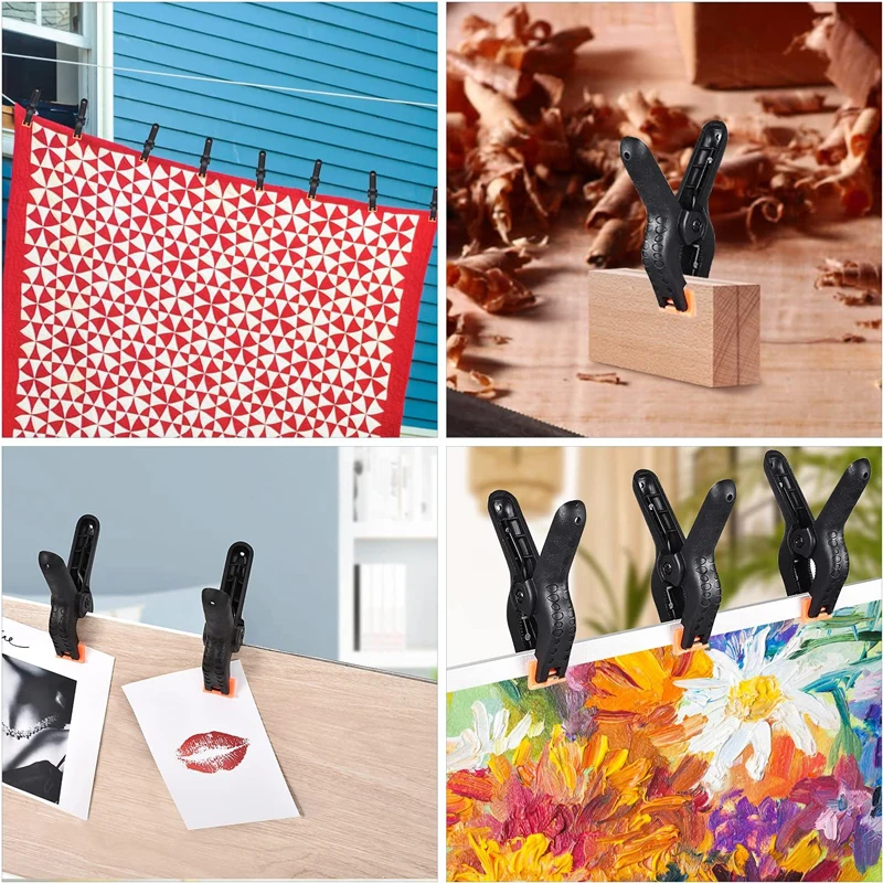 Professional Plastic Small Spring Clamps Heavy Duty Portable Woodworking A Type Spring Clamp