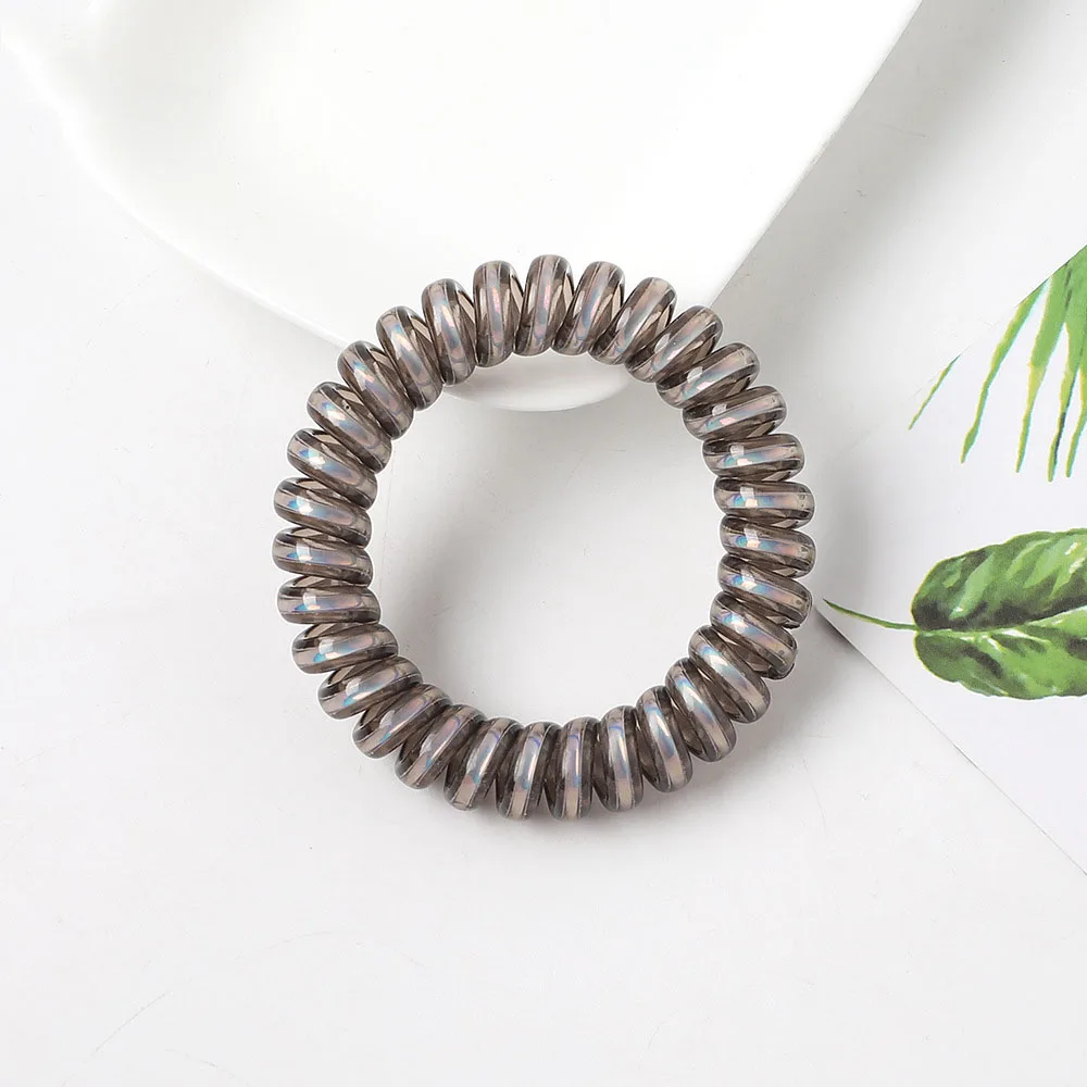 INS Telephone Wire Elastic Hair Band  Cord Rubber Band Hair Tie Stretch Head Band
