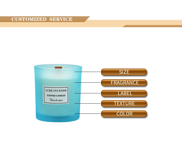 Best selling handmade private label customized soy scented candle with dried flower  inside