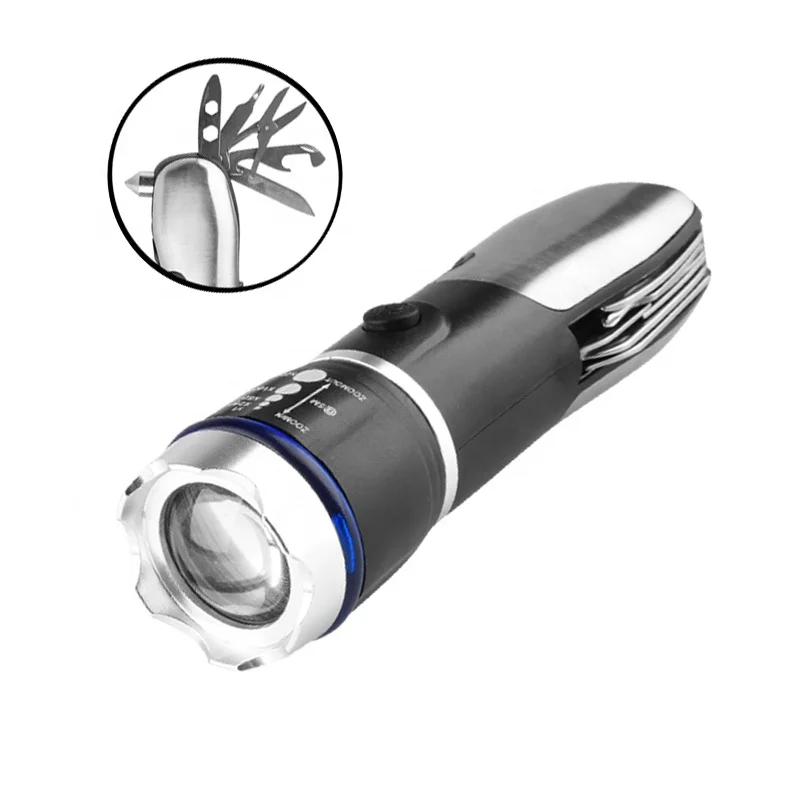 Powerful Multifunction Led Tactical Flashlight USB 18650 Rechargeable Hand Lamp