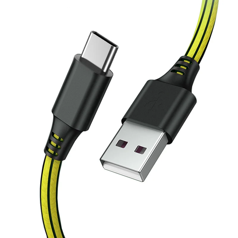 Schitech OEM 3ft 6ft 10ft 2A QC3.0 Nylon Braided USB cable Type C Data line Fast transmission data cable For Iphone Charge