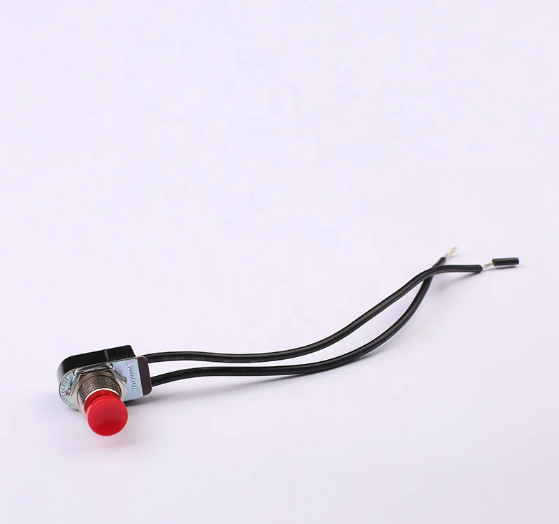 Toowei toggle switch 2 pin NC/NO special push button toggle switch with wire