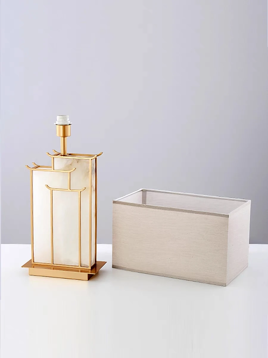 Vintage Style Fabric Living Room Desk Lamp Table Lamp for Bedroom