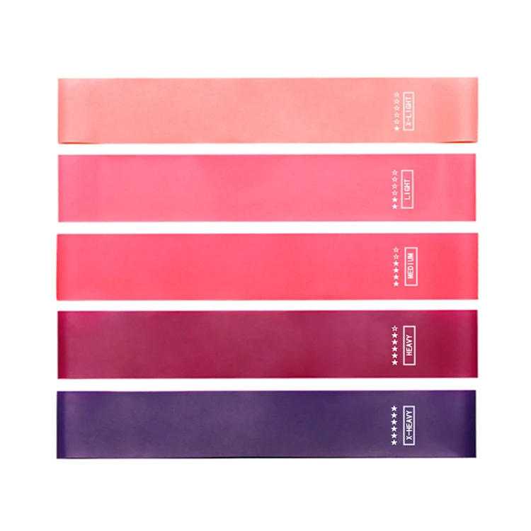 Цветные Прочные эластичные мини-ленты для упражнений на заказ