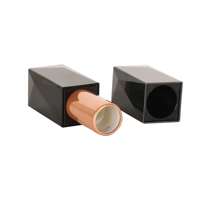 Refillable Luxurious Lip Tubes Coating Lip Stick Unique Printing Press Cover Lipstick Tube Cosmetic Plastic Acceptable Hh-lt004