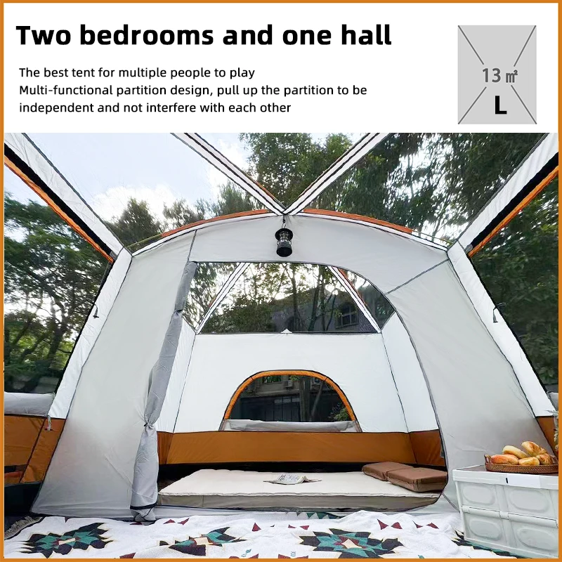 2024 Automatic Glamping Tent, Manufacturer Reasonable Price Canvas Hiking Tent/
