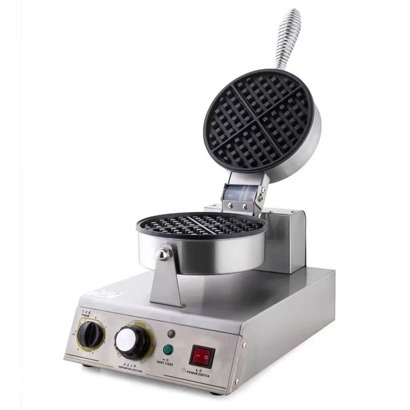 Multi-functional commercial non-stick flipping Belgian Waffles Electromechanical rotating waffle maker for bakers