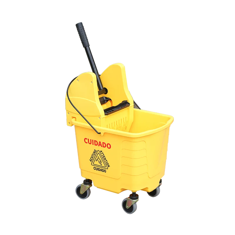 2024 New Design 27L PP Mopping Wringer Bucket Janitorial Mop Buckets Heavy Duty Cleaning Mop Wringer for Sale