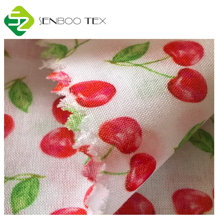  Custom digital print organic cotton voile fabric 90*88 density prints certified by