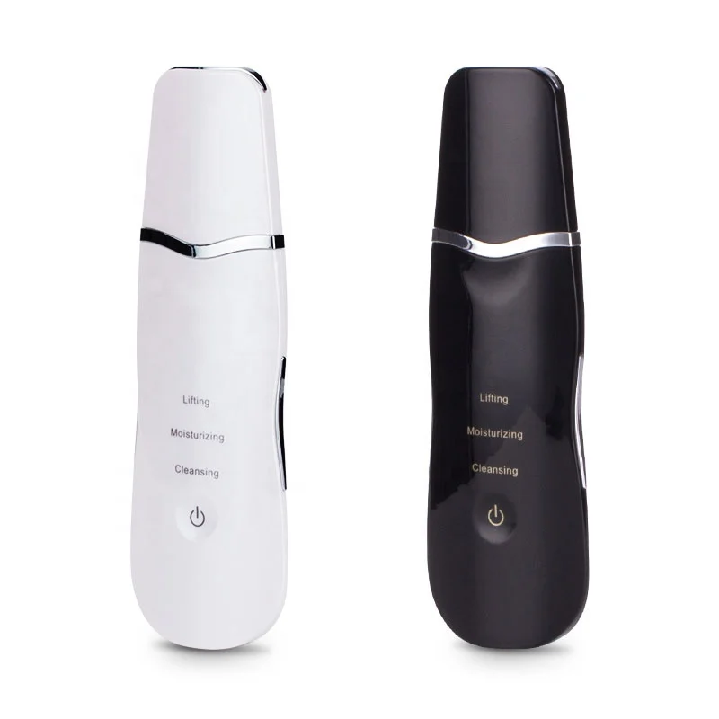 Portable ultrasonic skin scrubber deep facial peeling skin Spatula USB rechargeable