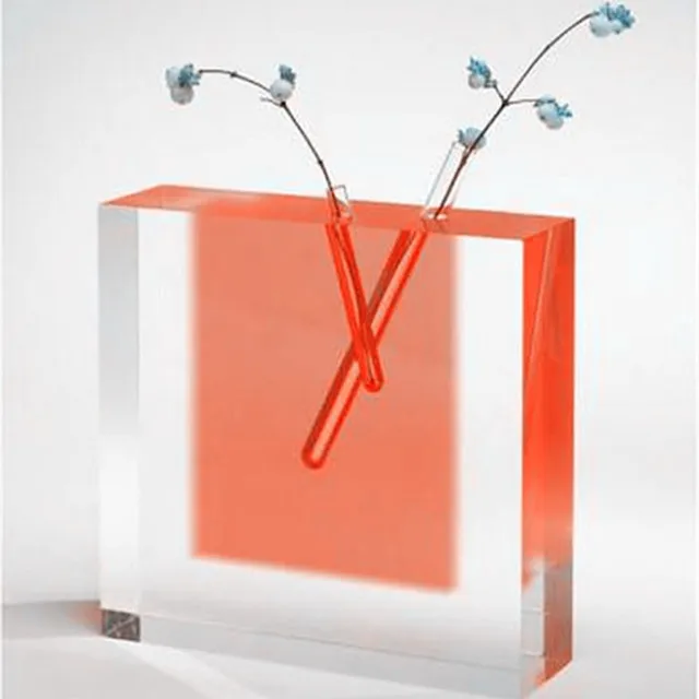  Искусство и дизайн великолепная крашеная акриловая ваза для цветов домашнего декора