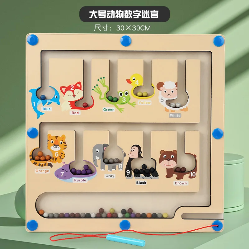 2024 hot sales Wooden Magnetic Maze Toy Heat Transfer Process High Transparency Acrylic Sheet High Quality Toys For Kids