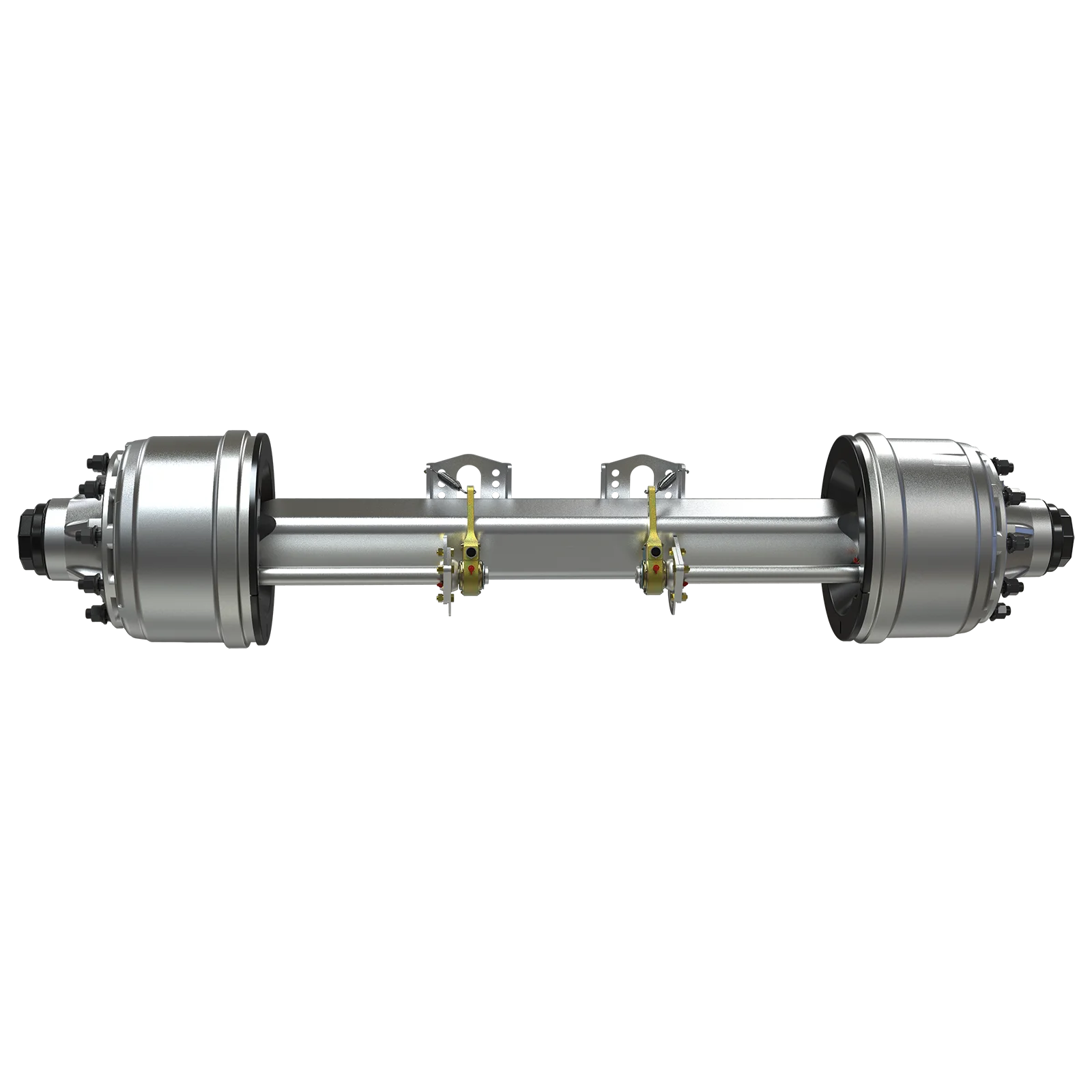 American Fuwa Type Axles 2205MM 16T Trailer Parts Square Inboard Drum Axle For Truck Semi Trailer