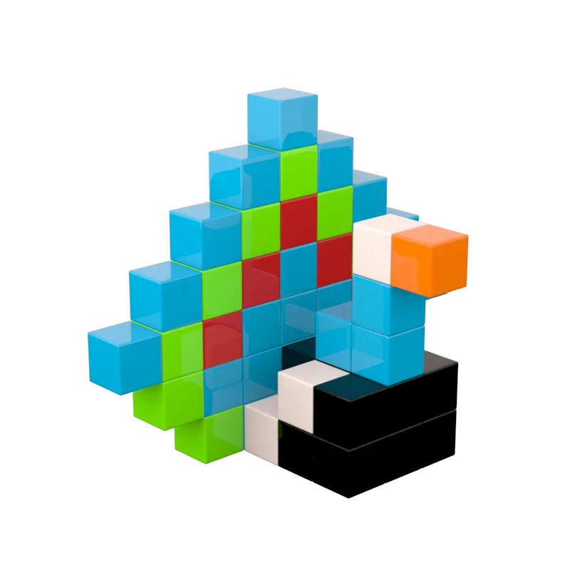 factory supply Giromag 40pcs magnetic building block set cubes STEM magnetic puzzle 3D kids DIY toys for preschool children