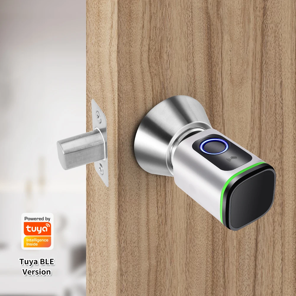 The latest TUYA smart cylinder type door lock with WiFi gateway smart lock