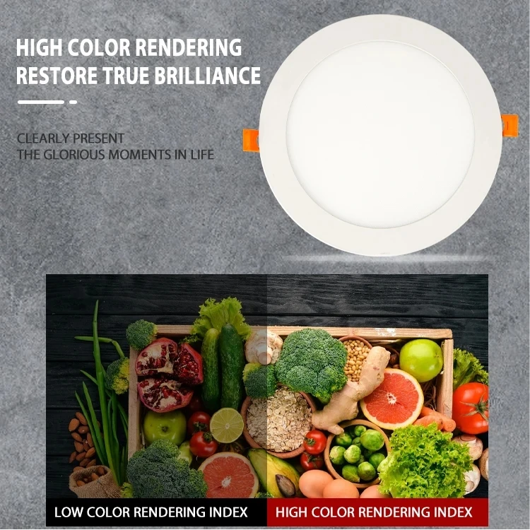 2700K 3000K 3500K 4000K 5000K + Dimmable 4 6 8 inch led recessed office adjustable downlight pot lights panel ceiling