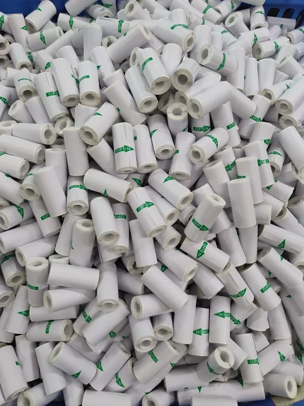 Self-adhesive Portable Mini Thermal Printer 57*25mm Paper Rolls Waterproof Vinyl Colorful Adhesive Label Paper Rolls