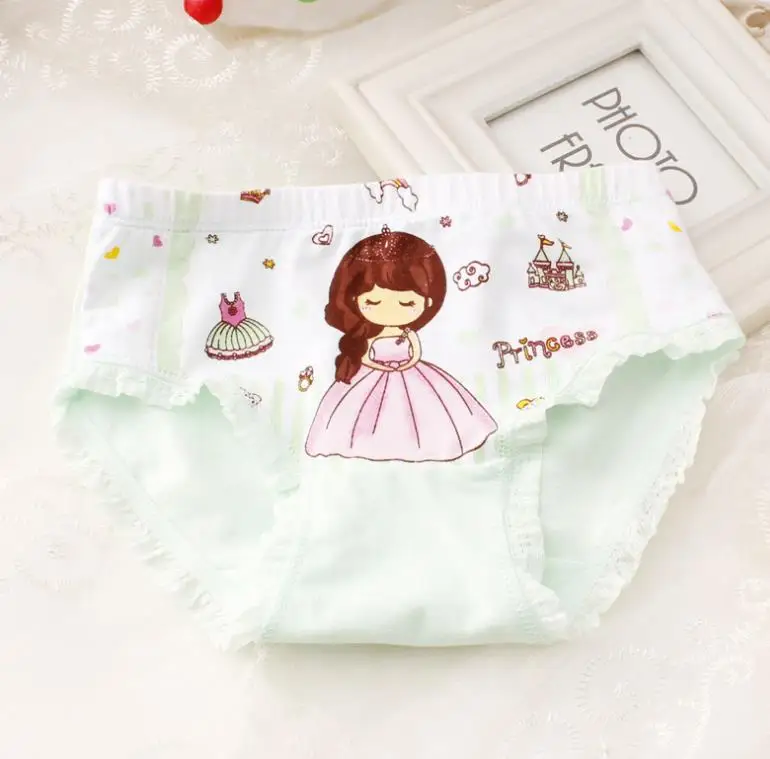 4 Pcs/lot New Children Cotton Panties Girls Underwear Cute Cartoon Printed Baby girls Kids Boxers Briefs Soft Panties for Girl