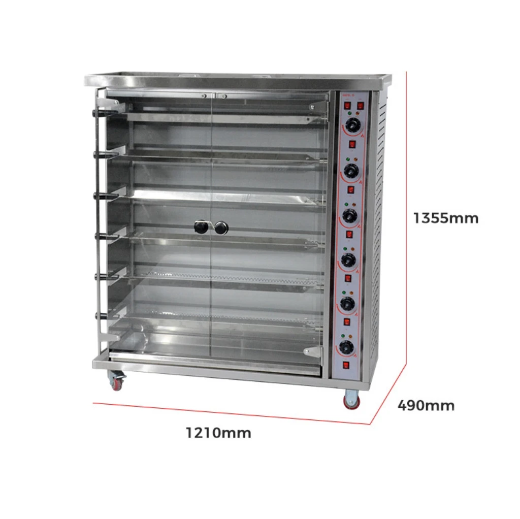 Rotisserie машина для приготовления цыплят газ/Электрический из нержавеющей стали