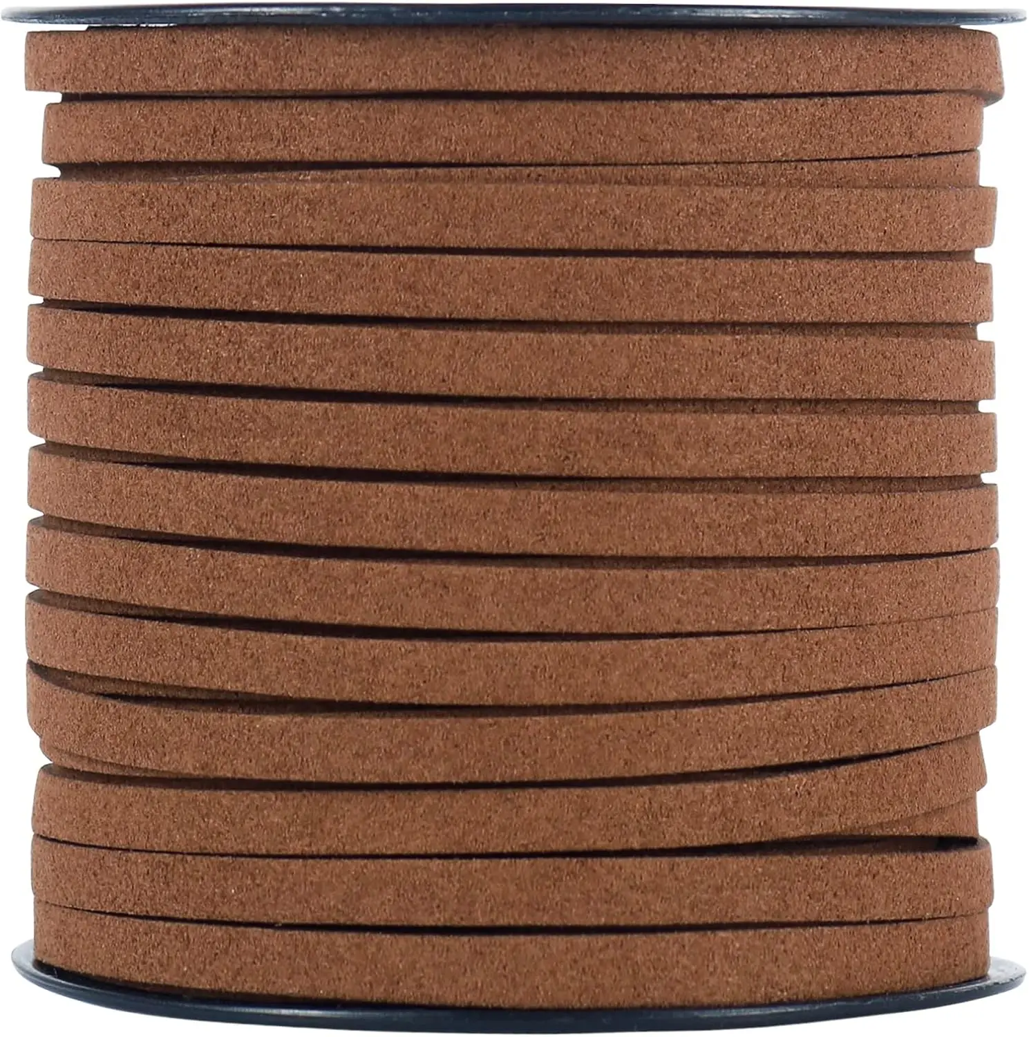 50 Yards 5mm Suede Leather Cords Flat Faux Suede Cord String Thread Velvet Cord for Necklace, Bracelet, Beading and DIY Crafts
