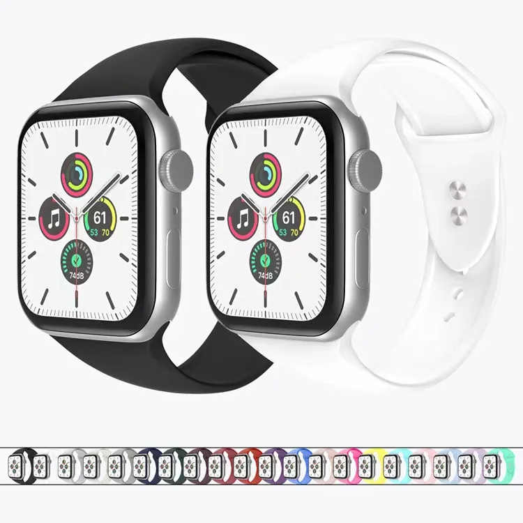 Классический сменный силиконовый ремешок для Apple Watch Band Series 6