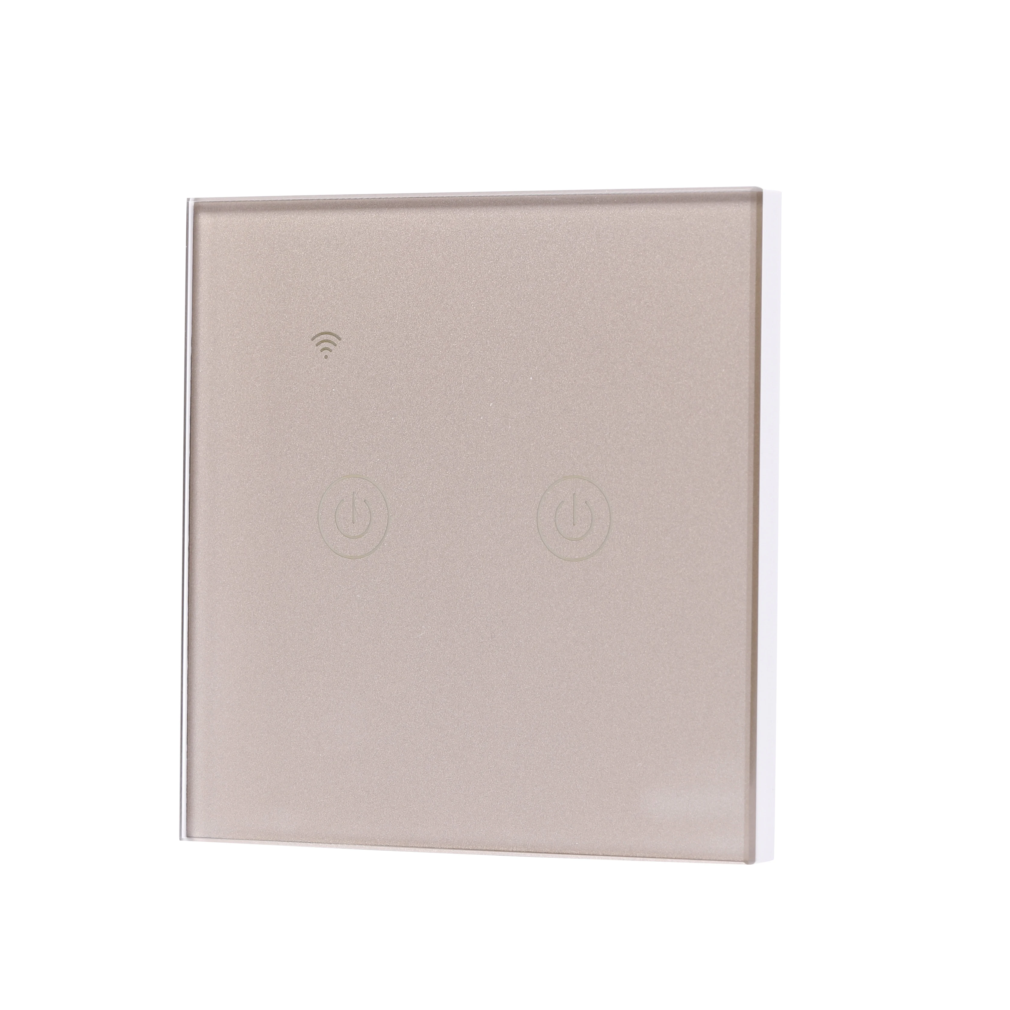 Tuya light 2 Gang 2000W smart life home light wall touch switch wifi uk glass panels wifi switch controller
