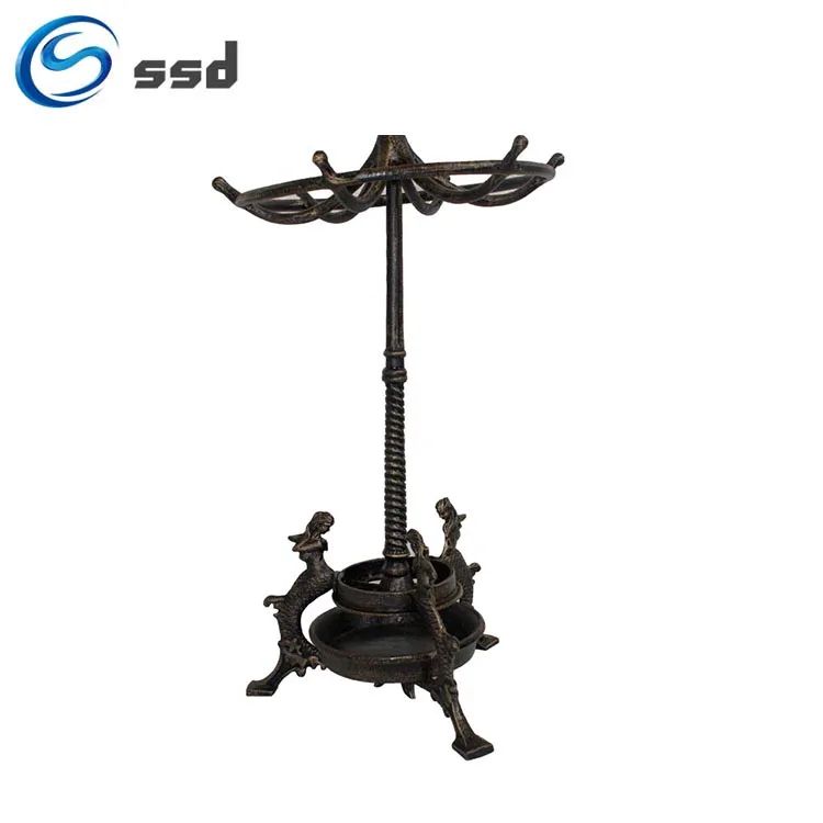 Antique Style Cast Iron Indoor Antique Umbrella Stand