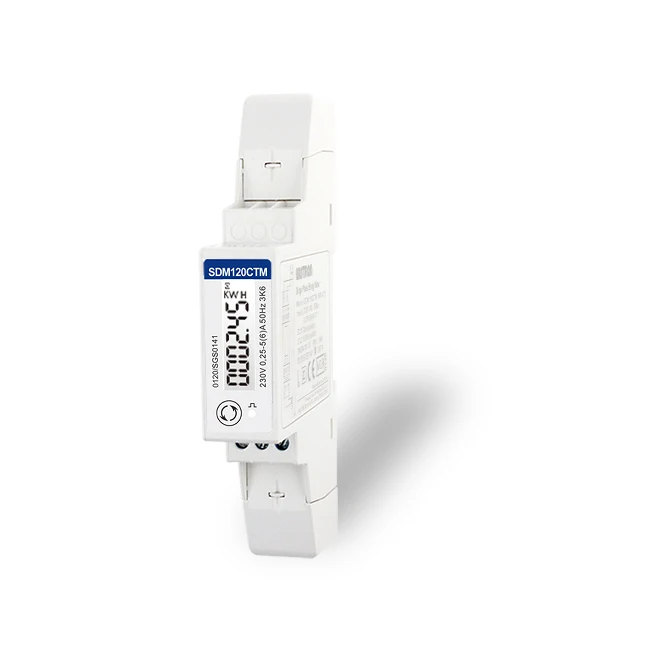 SDM120CT-Modbus single Phase RS485 Modbus small energy meter with current transformer