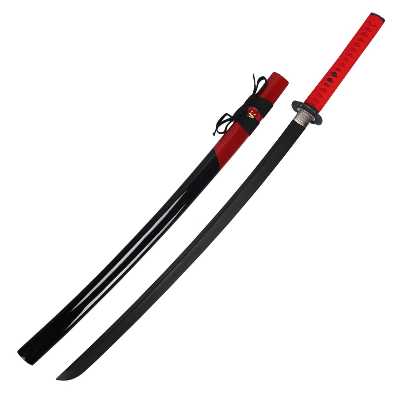 High Quality Japanese Anime Weapon Kidults Role Play Games Props Lapacho Rosewood for Tai Chi Wooden Swords Cosplay Playing Boys