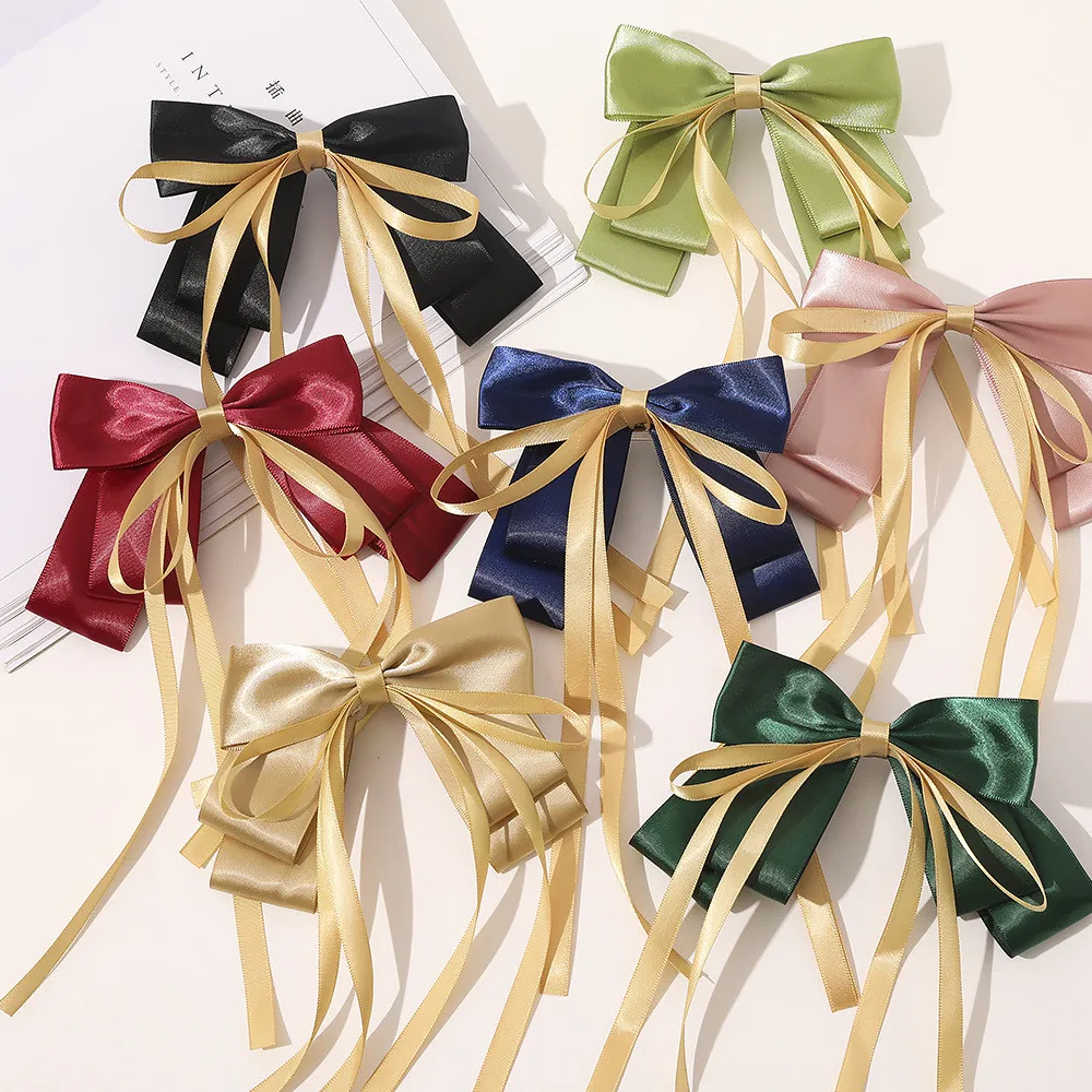 
Korean Hair Clips Accessories Hairpin Ladies Hairpins Bow Spring Hair Clip 