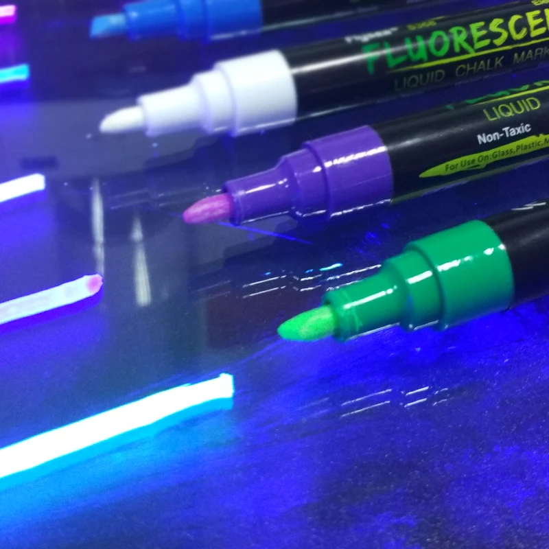 Reversible Tip Easy Wipe Off Electronic Fluorescent Marker Pen/Liquid Chalk on LED board glass