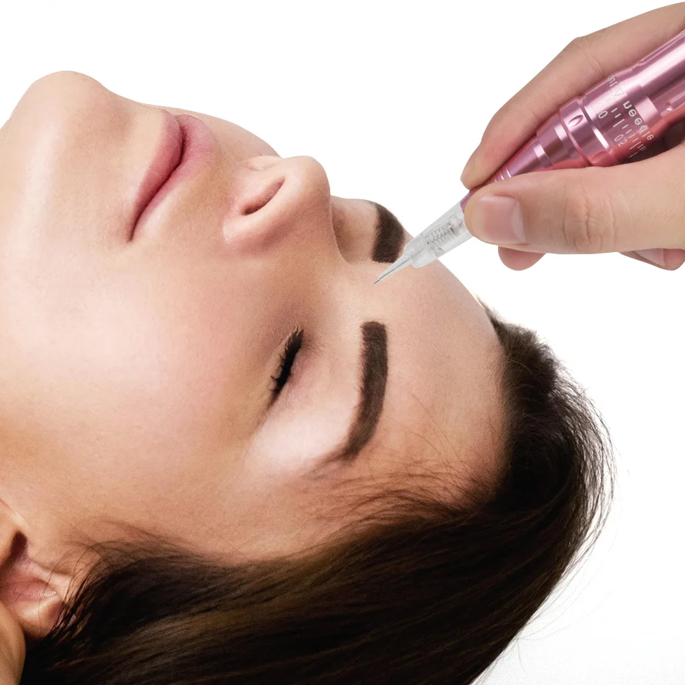 Factory Price OEM  Eyebrow machine with 2pcs Batteries ,Wireless Rotary Microblading Permanent Make up Eyebrow Tattoo Machine