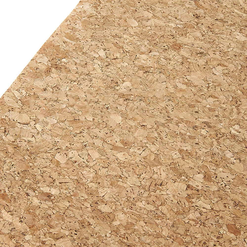 Good quality leather natural gold fleck cork fabric